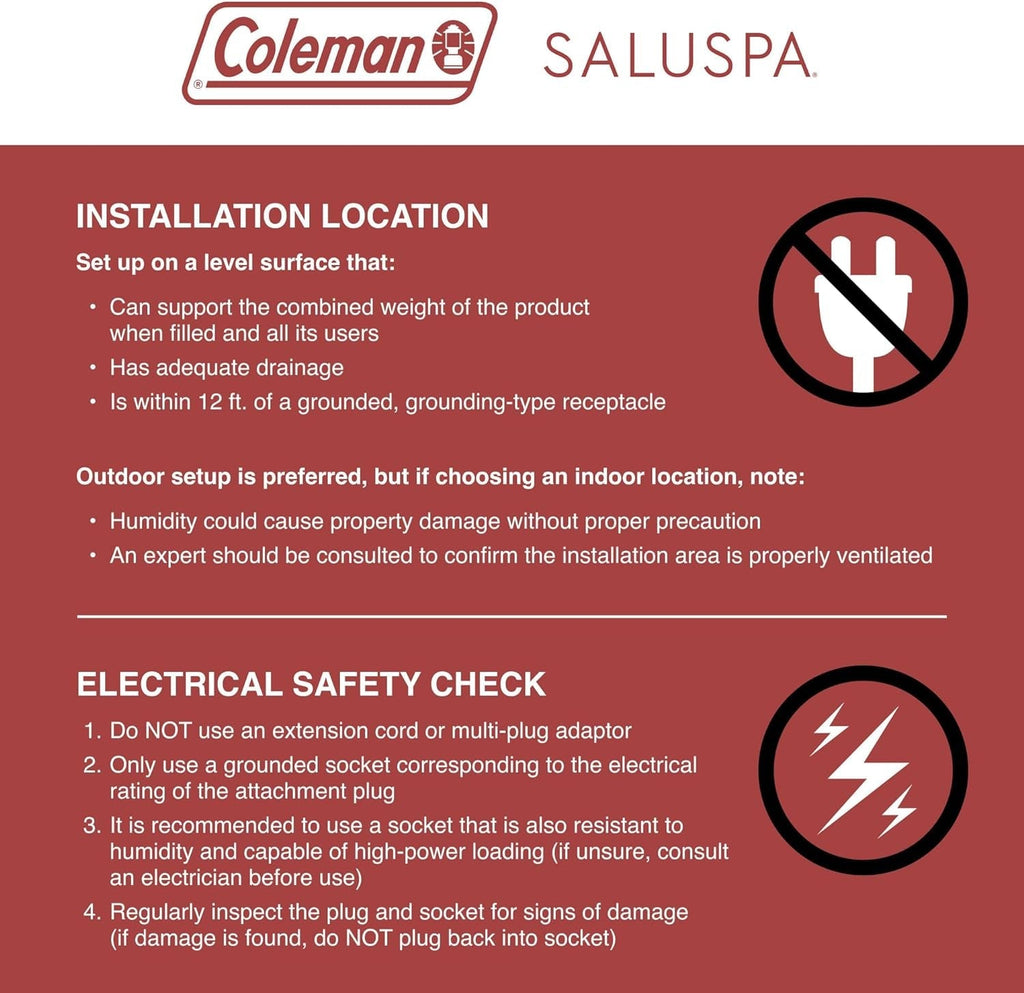 Black 4 Person Inflatable Hot Tub 60 Jets